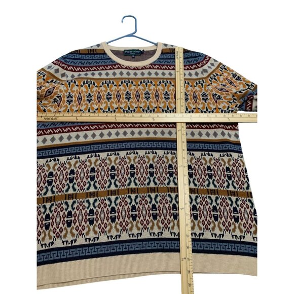 Paisley & Gray Colorful Unique Fit Multicolor Knit Patterned Sweater XXL - Picture 4 of 12